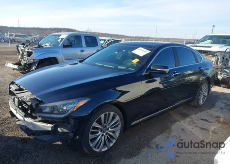 2015 Hyundai Genesis 5.0 z USA, uszkodzony, nr VIN KMHGN4JF3FU092096